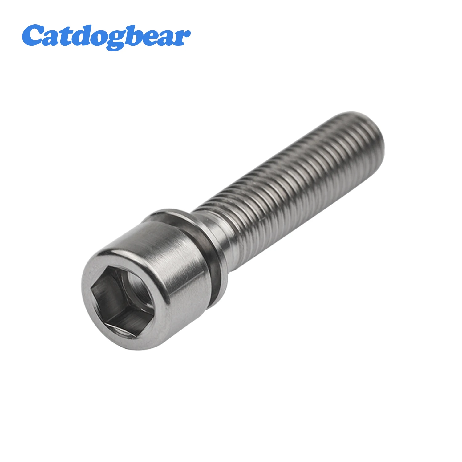 

Catdogbear Titanium Bolt M7 x 32mm Hexagon Square Head With Washer Screws Motor Bike Ti Bolts