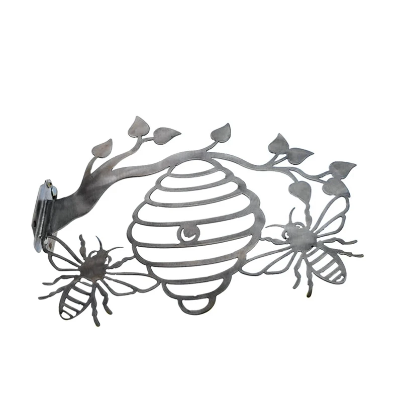 

Metal Bee Hive Garden Decoration Beehive Silhouette Home Outdoor Yard Tree Wall Art Hanging Branch Decorative Ornament