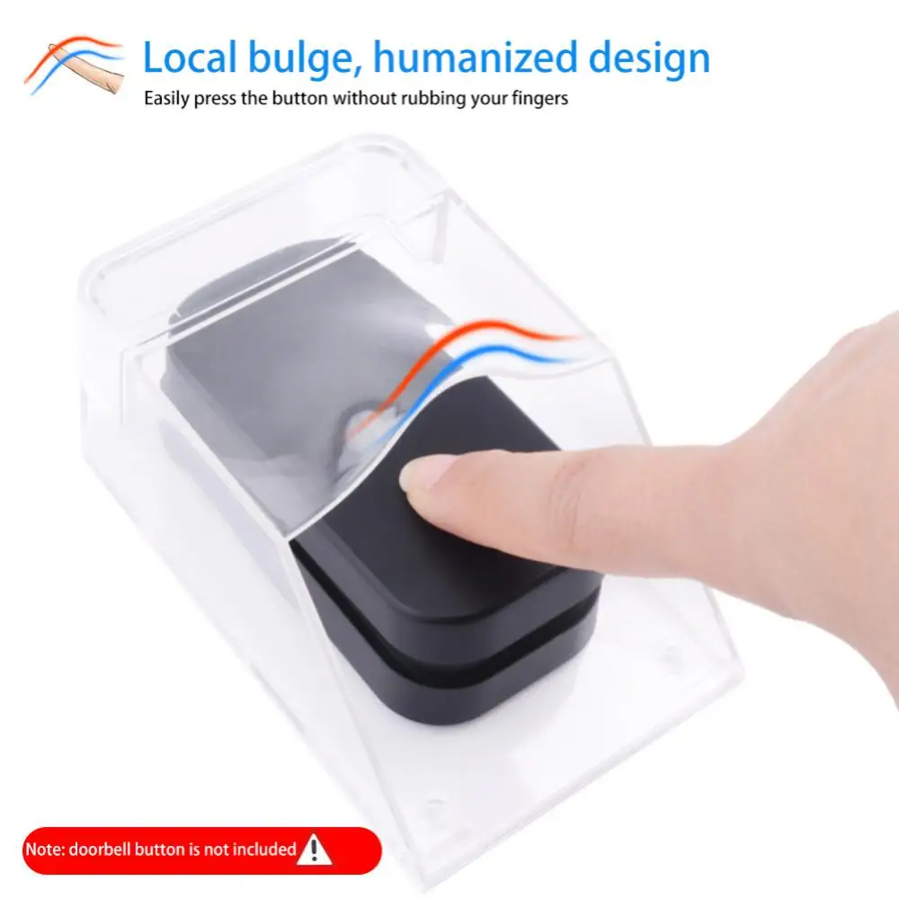 

Outdoor Doorbell Waterproof Cover Household Transparent Doorbell Protective Cover Protective Cover A10 Suitable For Transparent