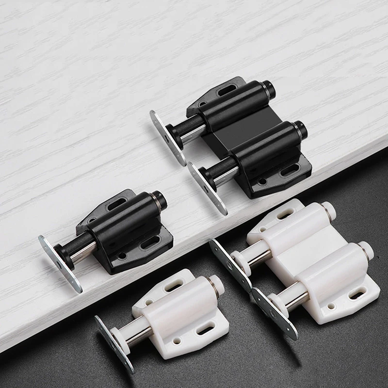 Magnet Door Catch Automatic Lock Silent Lock Bouncer Cabinet Door Stopper Spring Switch Closer Quiet Close Lock For Doors Drawer
