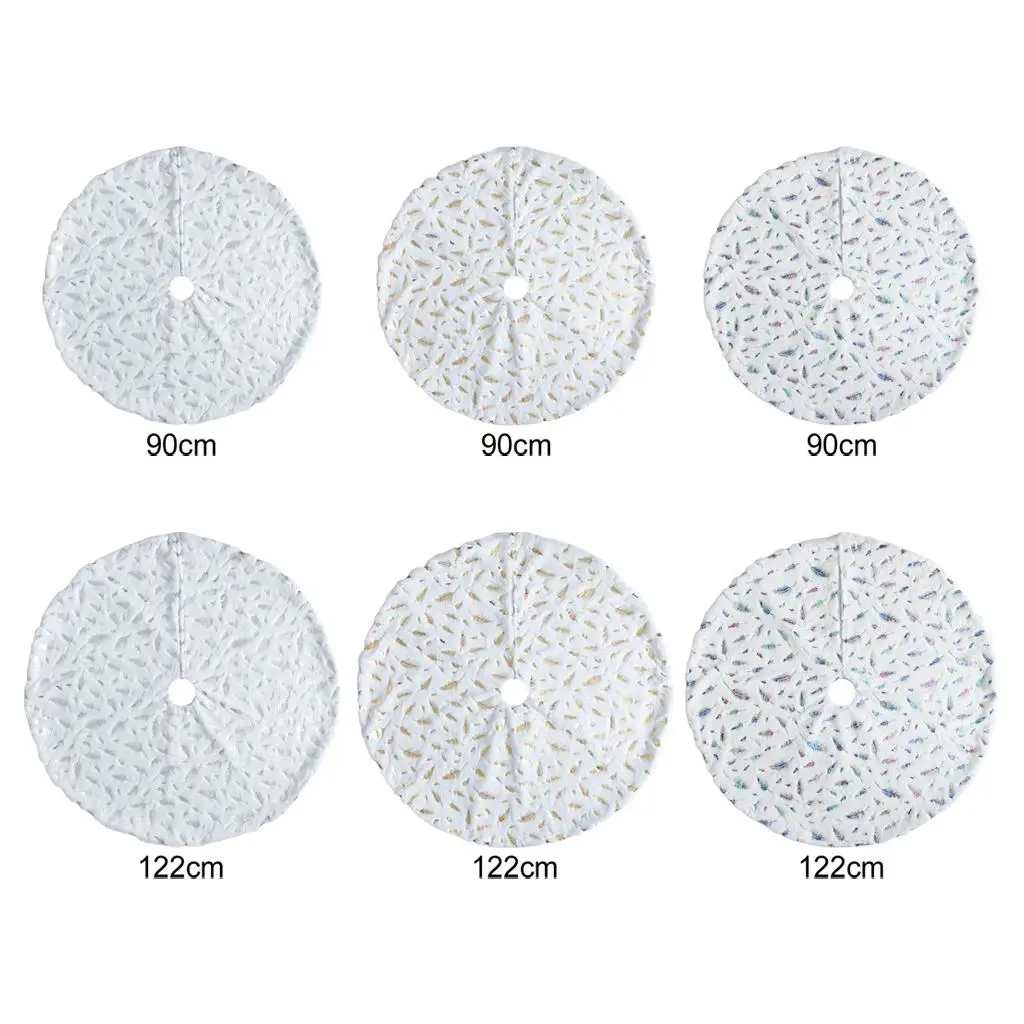 

Юбка в виде рождественской елки с перьями, коврик в виде заснеженной елки, декоративный ковер