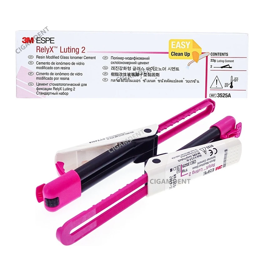 

3 м ESPE Relyx Luting 2 цемента Стоматологическая Смола цемент клей для зубов Корона мост модифицированное стекло иномер цемент