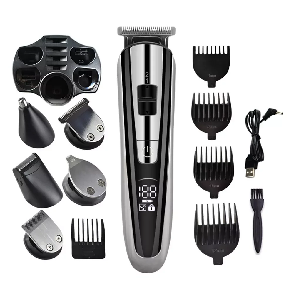 

NEW2023 USB Fast Charging Hair Trimmer Hair Clipper Beard Nose Bikini Armpit Eyebrow Razors Shaving Professional LED Display