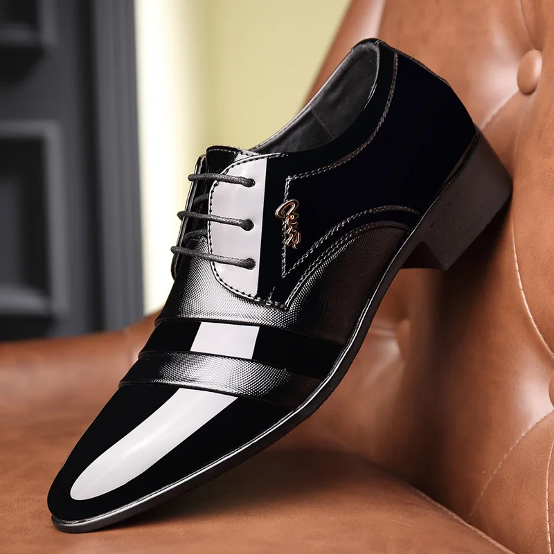 

New Men Formal Shoes Italian Brand Men Wedding Shoes Coiffeur Evening Dress Elegant Shoes For Men Fashion Plus Size