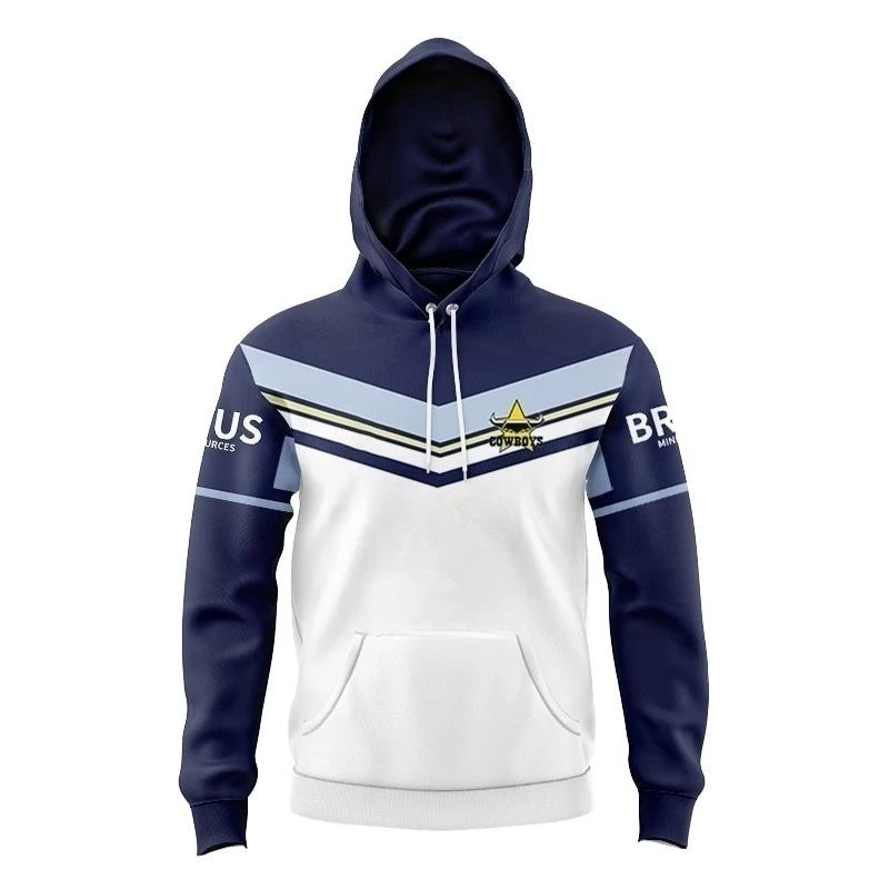 

2023 North Queensland Cowboys Rugby Jersey Home Away ANZAC Indigenous Top Quality Kids Pullover Hooded Sweatshirts