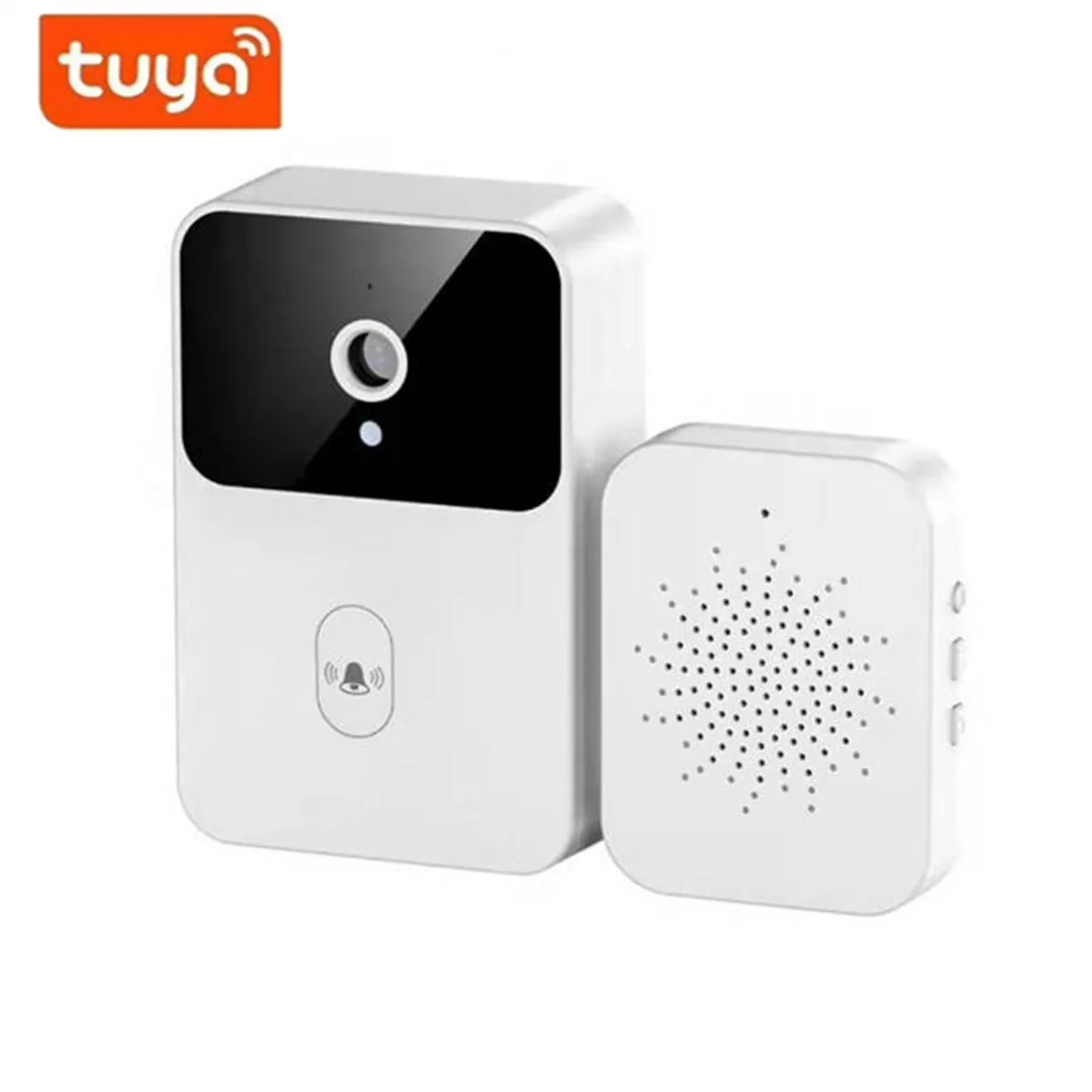 Беспроводной дверной звонок Wi-Fi Tuya уличная HD-камера видеодомофон ночного видения