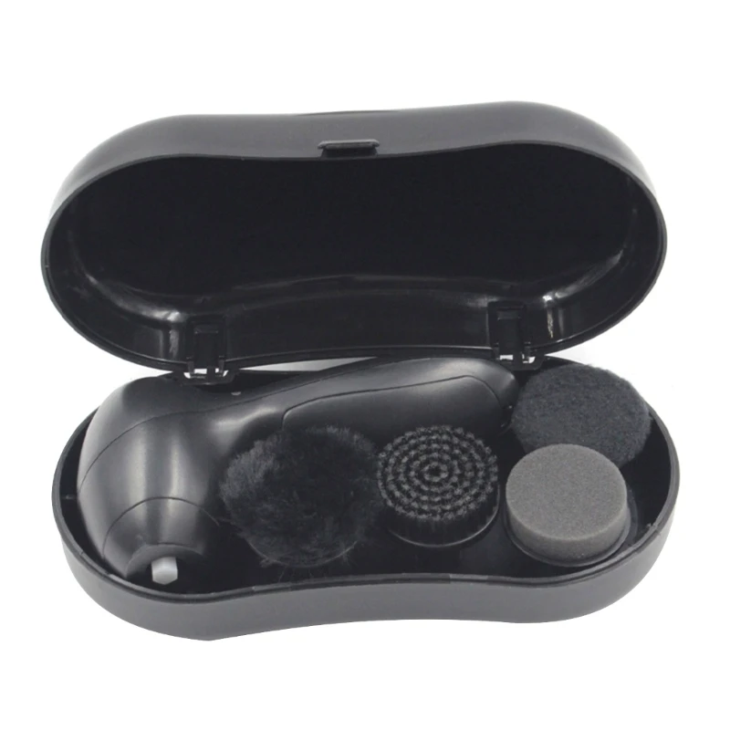 

Electric Shoe Polisher Portable Leather Shoes Cleaner Brush Replaceable Brush Head Dust Cleaner Electric Shoe Shine Kit