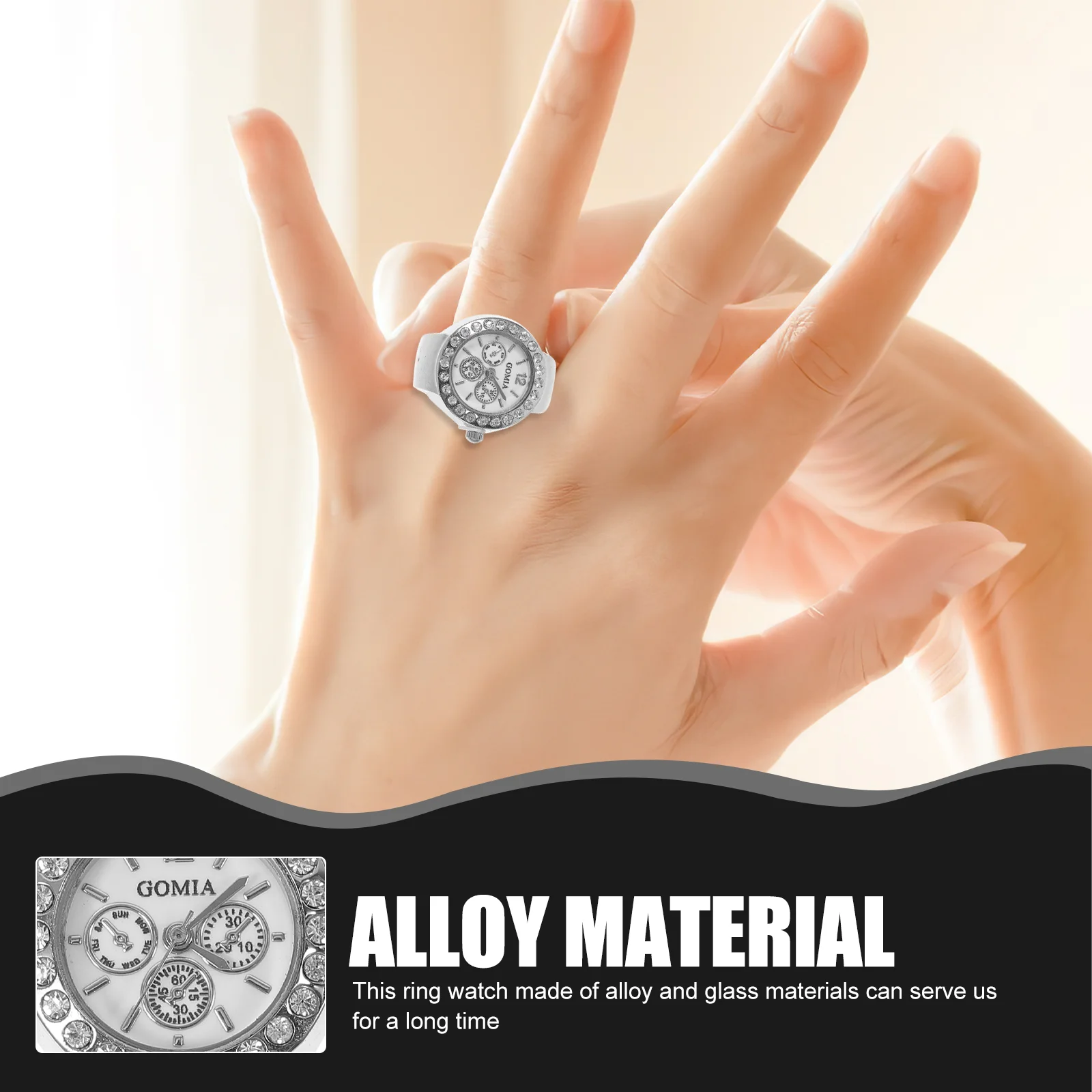 Мужские часы кольцо для женщин декор на палец женский праздничный подарок кольца