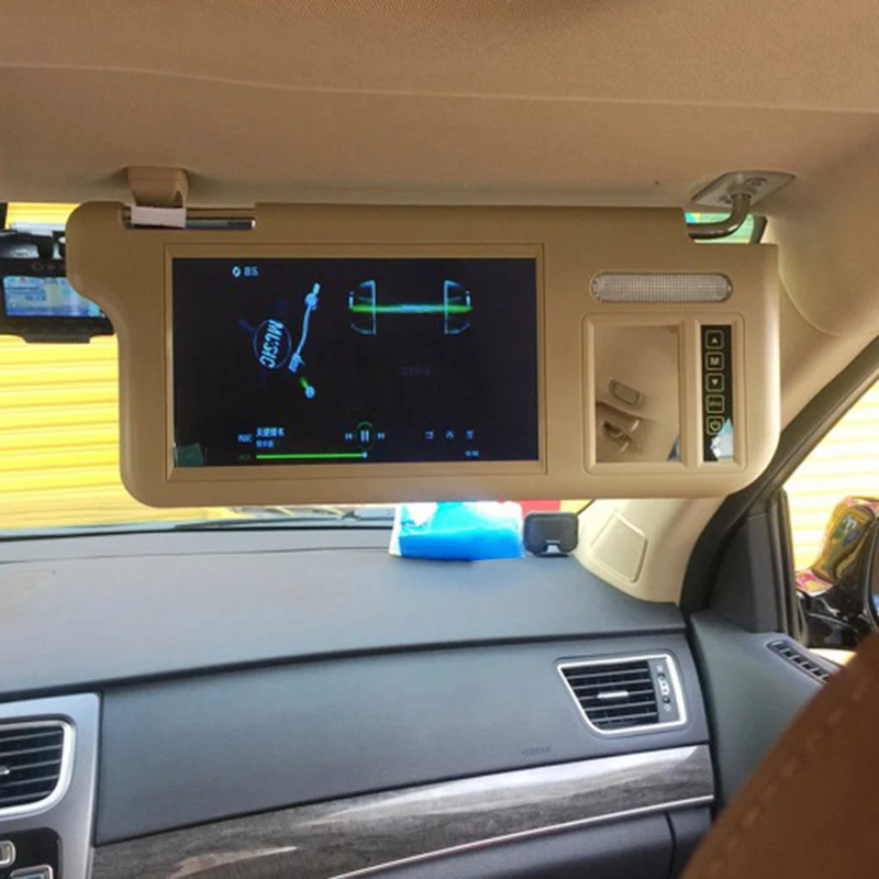 7-дюймовый автомобильный зеркальный экран с солнцезащитным козырьком ЖК-монитор