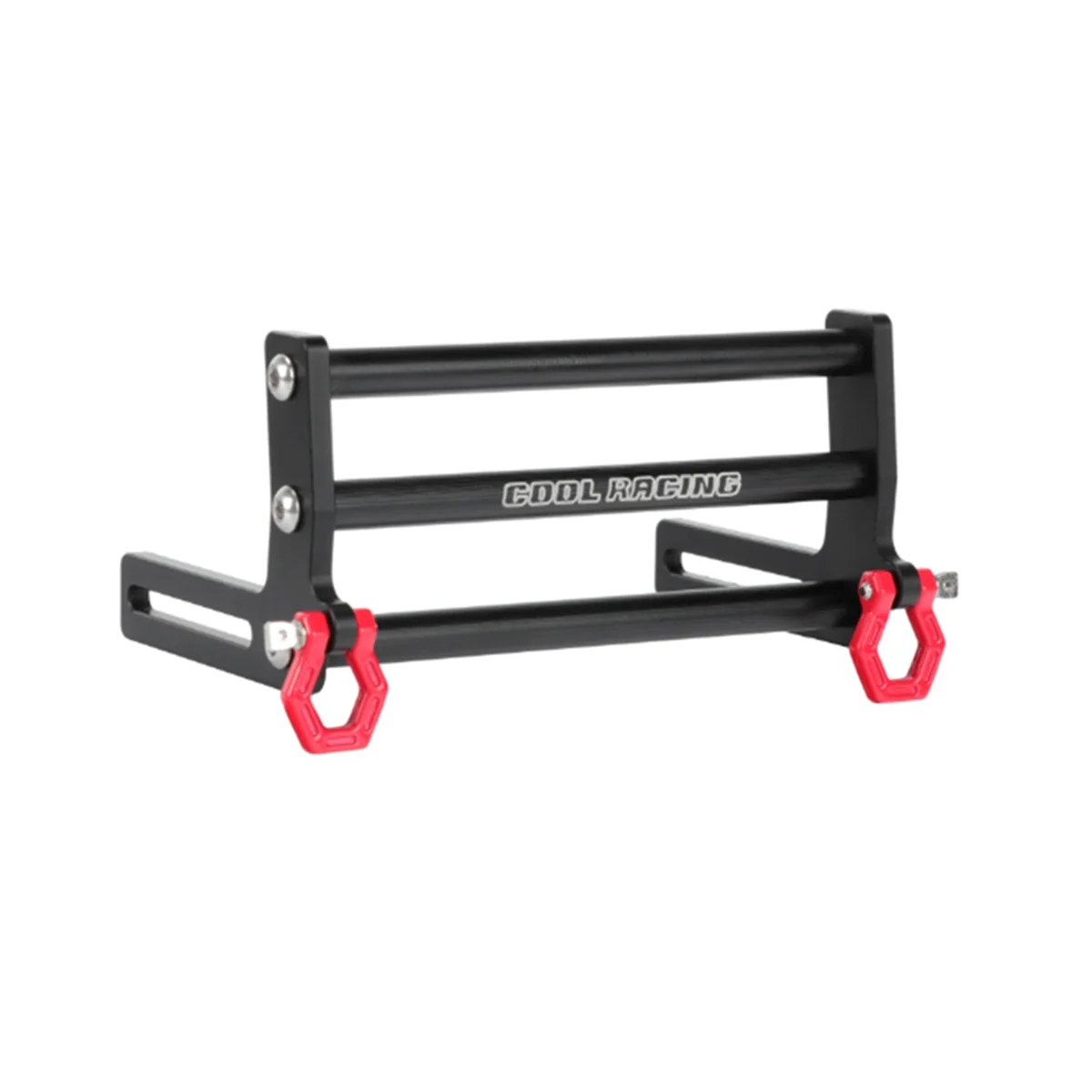 

LCG Metal Front Bumper with Tow Hook for Axial SCX10 Traxxas TRX4 1/10 RC Crawler Car Upgrade Parts DIY Accessories,1