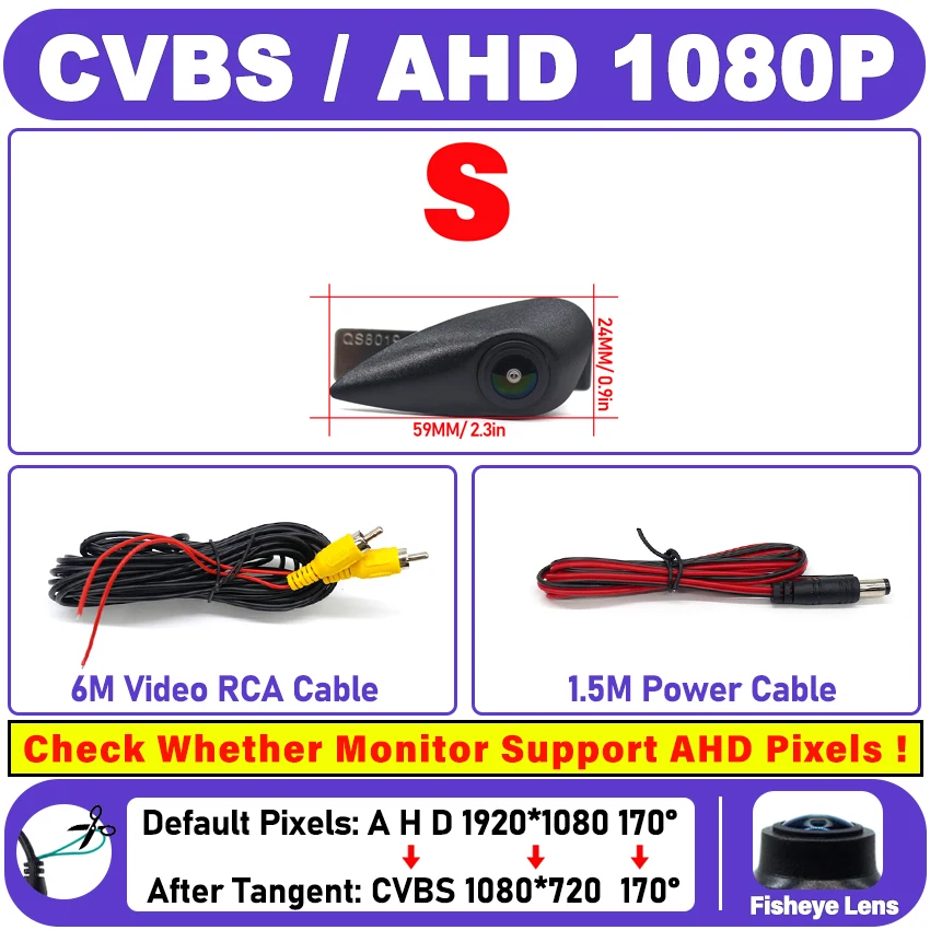 

Автомобильная камера переднего вида ночного видения HD Водонепроницаемая широкоугольная камера для парковки слепых зон для Hyundai Elantra MD UD 2010 ~ 2015