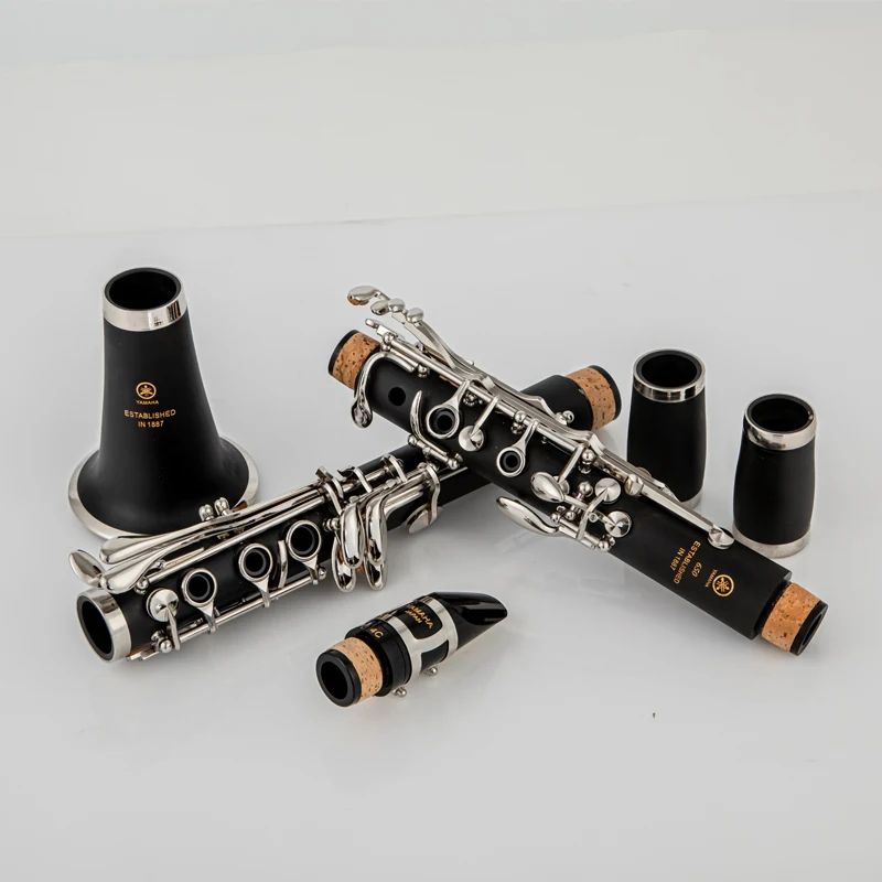 Фото Кларнет G Key, 17-клавишный Ebonite B-плоская настройка, гладкая поверхность, устойчивый к трещинам, профессиональный стиль, деревянный духовой инструмент №2