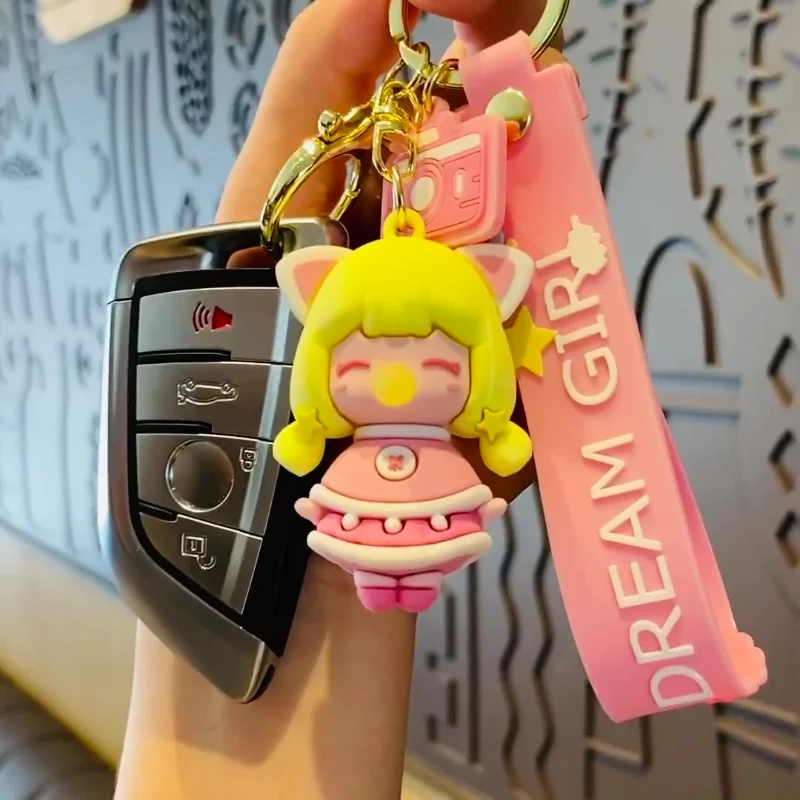 

Cute Cartoon Princess Key Buckle Pendant Chain for Men and Women Fashion Jewelry Accessories Boys Anniversary Birthday Gift