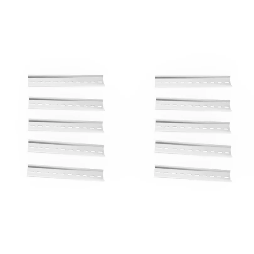 

10pcs Long 35mm Wide 7.5mm High Aluminum DIN Rail Slotted, Universal Terminal Block Mounting Din Rail