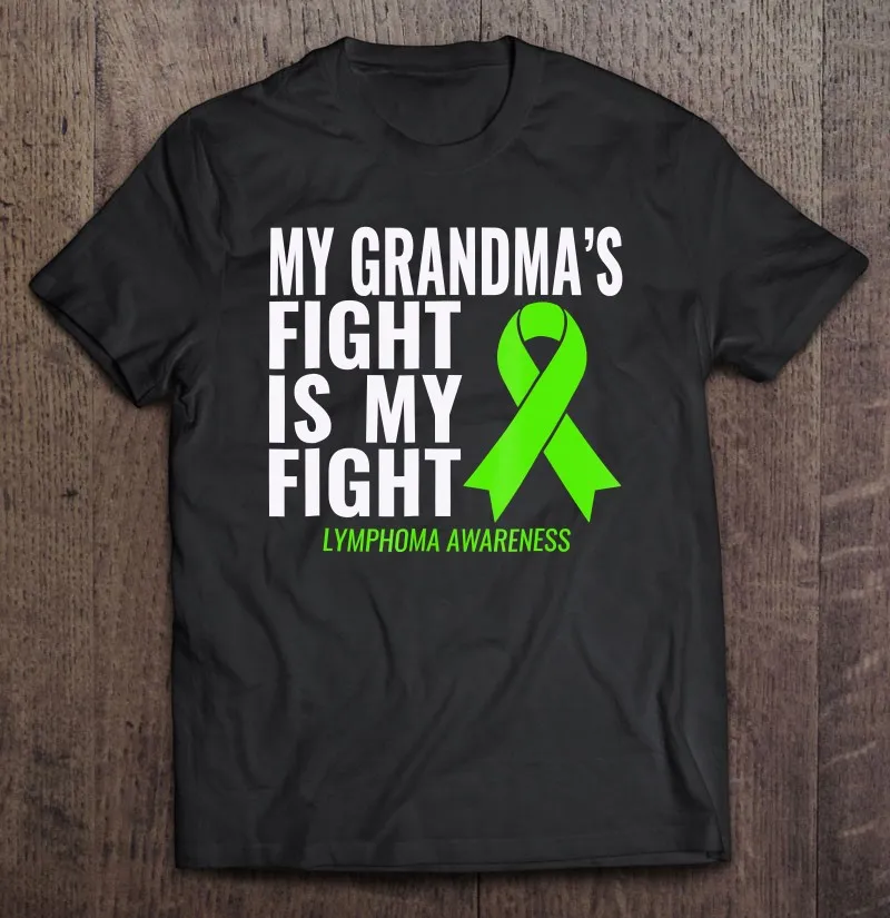 

Футболка мужская хлопковая с надписью «My Grandmas Fight Is My Fight»