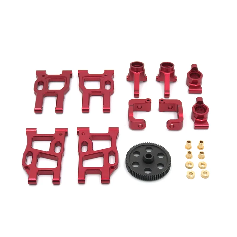 

Metal Upgrade Reduction Gear Swing Arm Steering Cup 6 Piece Set For LC RACING 1/10 PTG-2 RC Car Parts