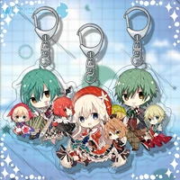grimms notes anime couple student pendant girl bag car keychain acrylic high precision gift figure transparent collect 6cm