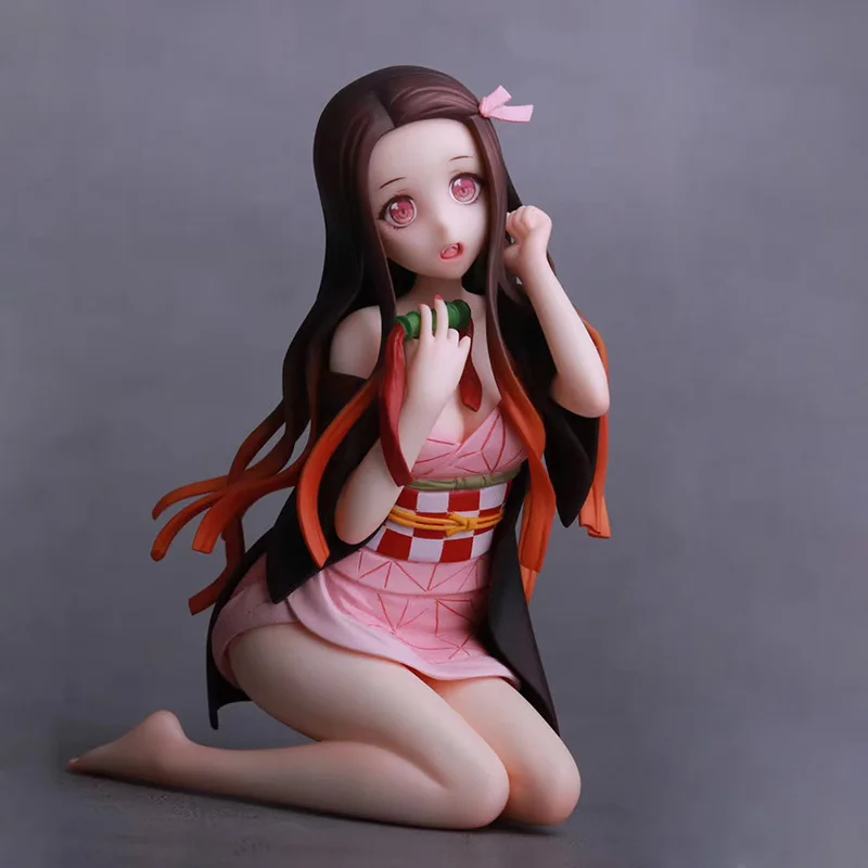 

Instock 12CM Anime Figure Demon Slayer Kamado Nezuko Action Figure Kneeling Version Nezuko Kamado PVC figure Toy Brinquedos