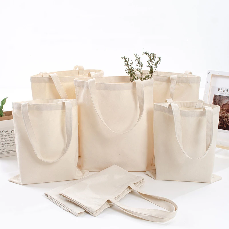 

Eco Canvas Tote Bag Handbag Reusable Cotton Shopping Bag Foldable Eco Tutorial Bags Fabric Cloth Bag for Market Shopping Bags