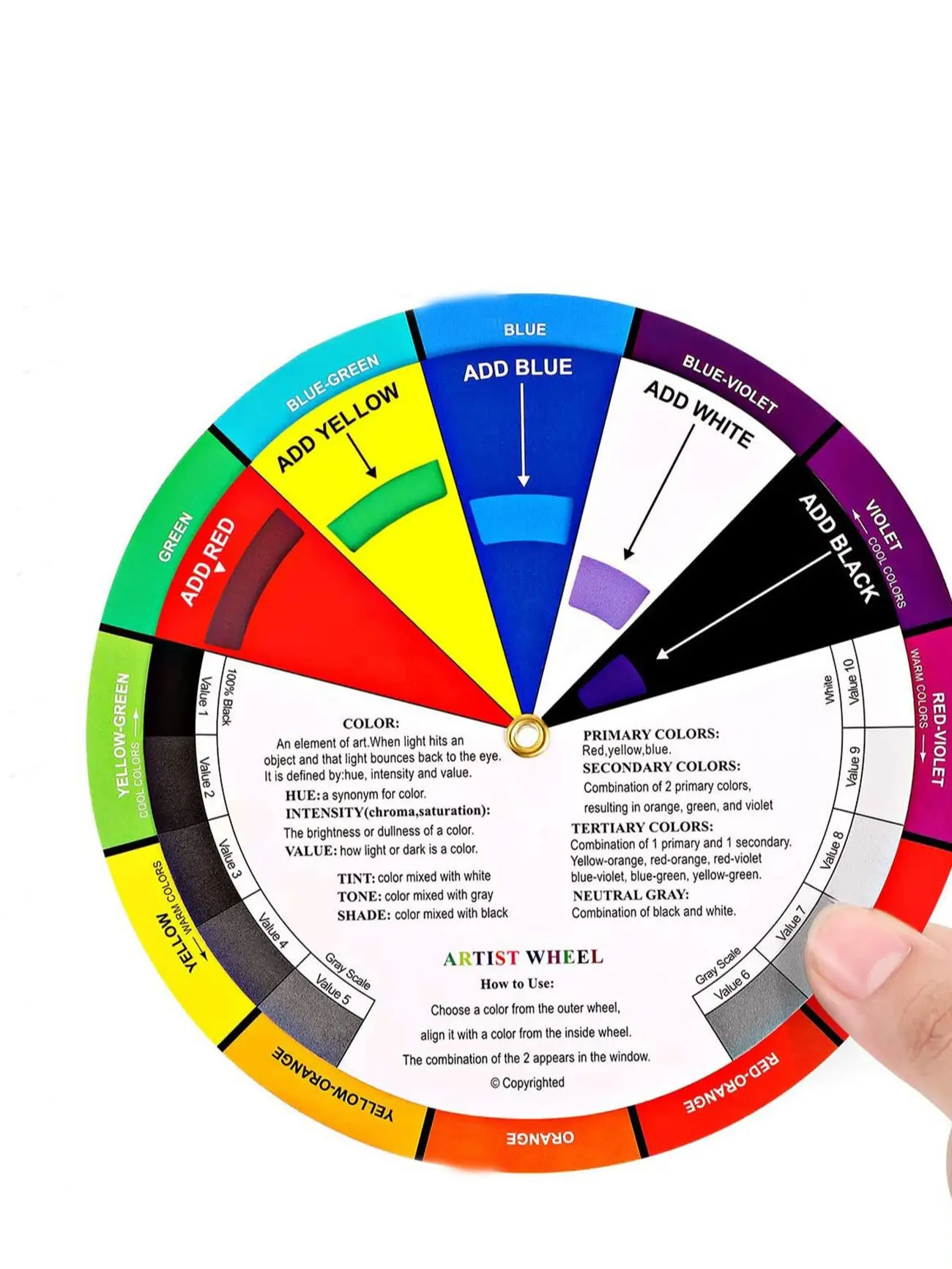 

Колесо для смешивания цветов Bview Art MC-01