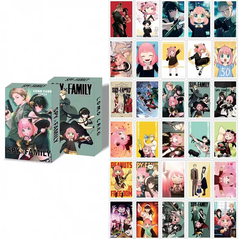 30 шт./упак. аниме SPYxFAMILY Loid подделка Lomo открытки мини-открытки поздравительные