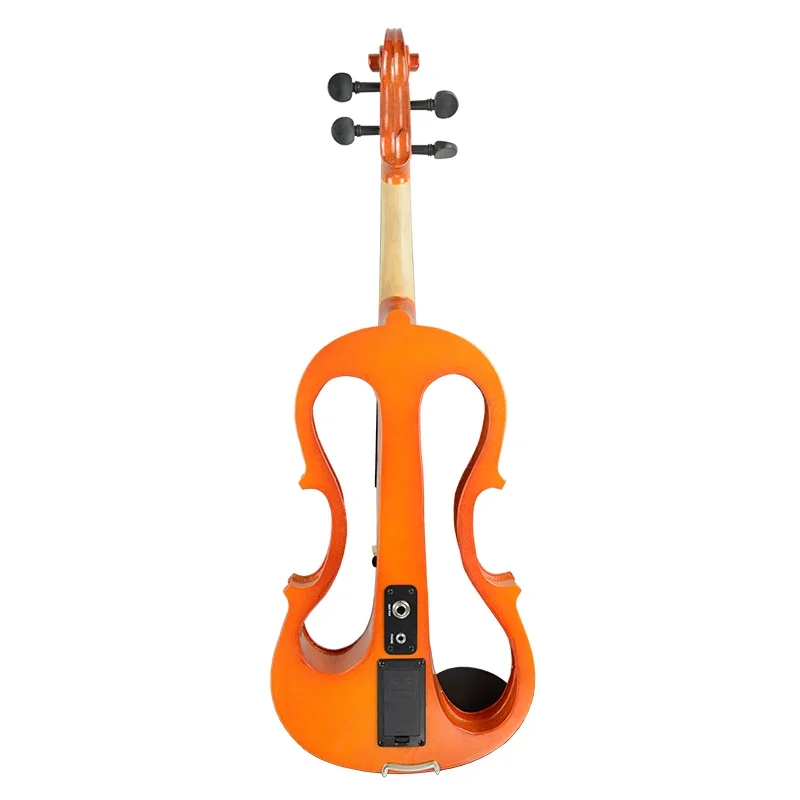 4/4 Size Electric Violin CV-210E Electric Silent Fiddle Natrual Color Varnish Outfit Including Brazilwood Bow Bridge String Case enlarge
