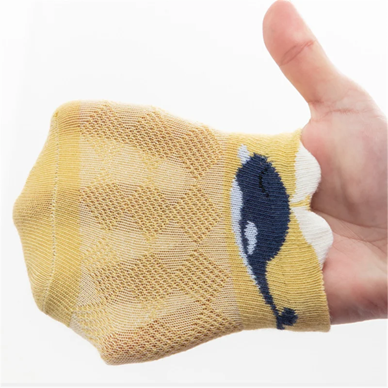 5Pairs Cartoon Mesh Baby Summer Socks for Toddlers Infant Sock Baby Girl Soft Breathable Cotton Autumn Thin Cartoon Foot Sox