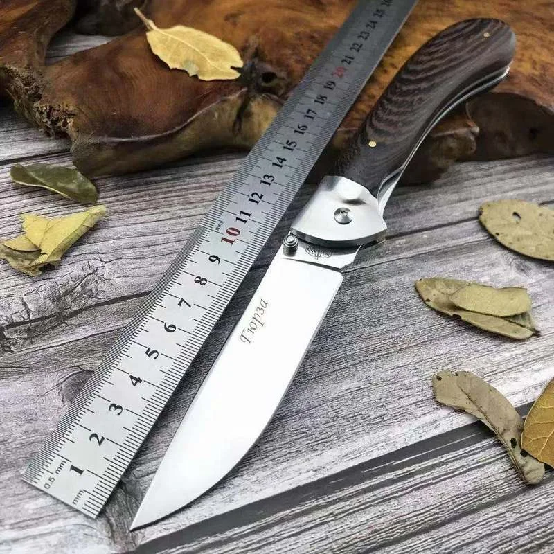 

Russian Vity Tactical Folding Knife 440C Chicken Wing Wood Handle Outdoor Camping Hunting Survival Pocket EDC Tools Self Defense
