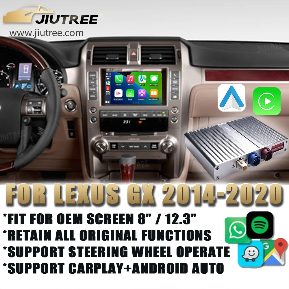 Системная коробка Linux для Lexus GX GX460 GX470 GX55h 2014-2020 беспроводная Android Auto Carplay Box