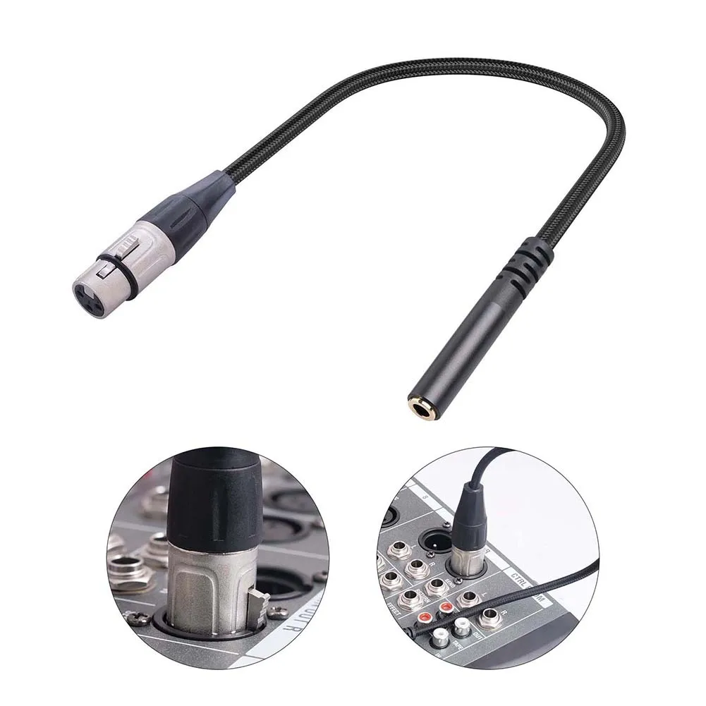 1 фута мама к кабелю XLR CD-динамик для микрофона TRS женские стерео музыкальные