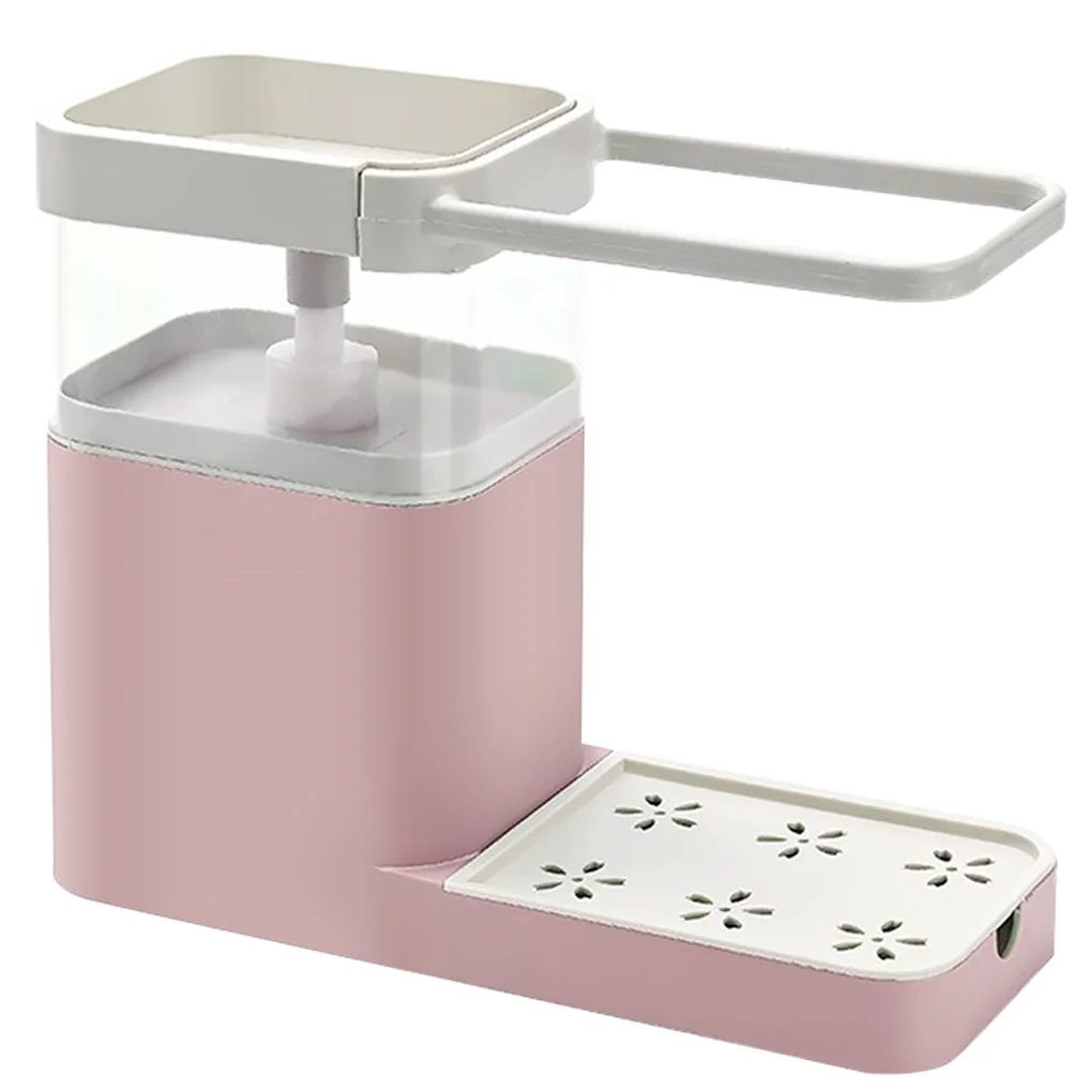 

Кухонный дозатор для мыла, автоматическая коробка для моющего средства, сливная раковина с держателем губки для полотенца