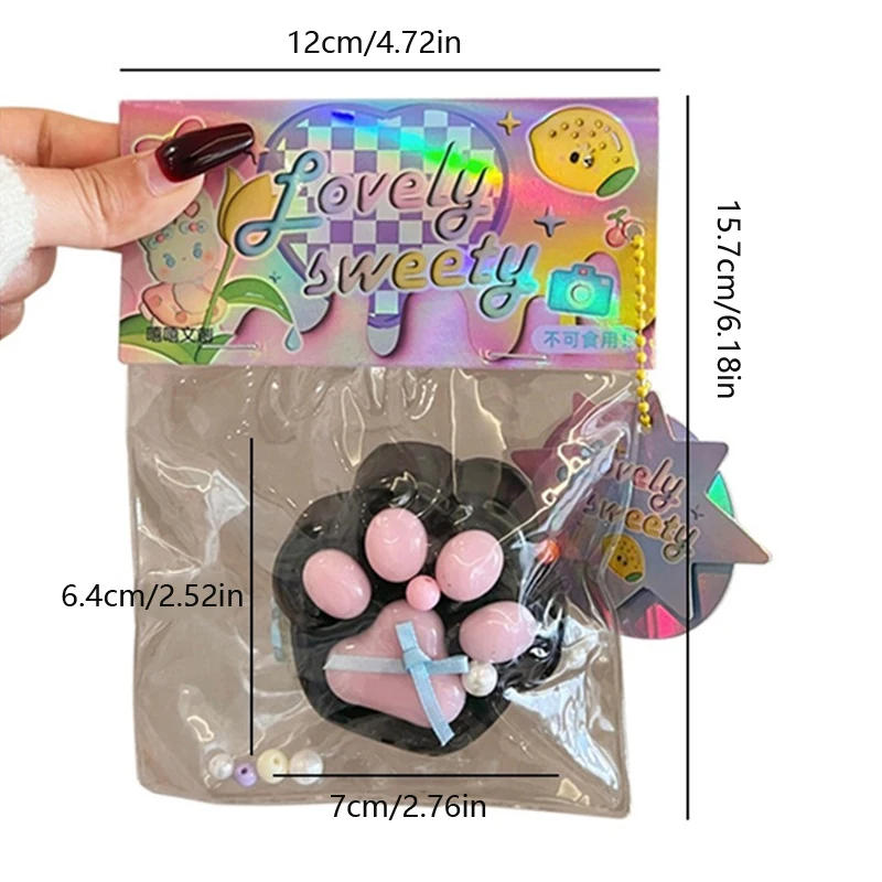 1 шт. прозрачная игрушка в виде кошачьей лапы