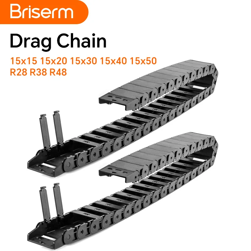 

Полузакрытая кабельная цепь 15x15 15x20 15x30 15x40 R28 R38