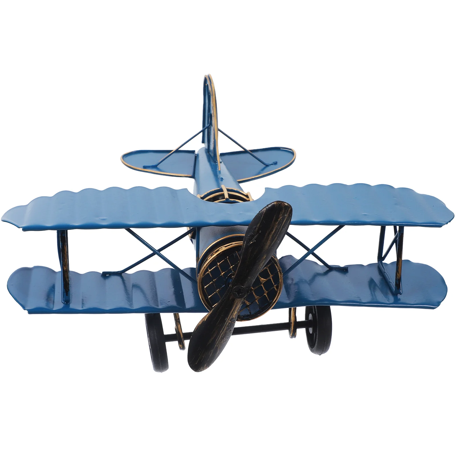 Металлическая настольная модель самолета орнамент винтажный декор украшение