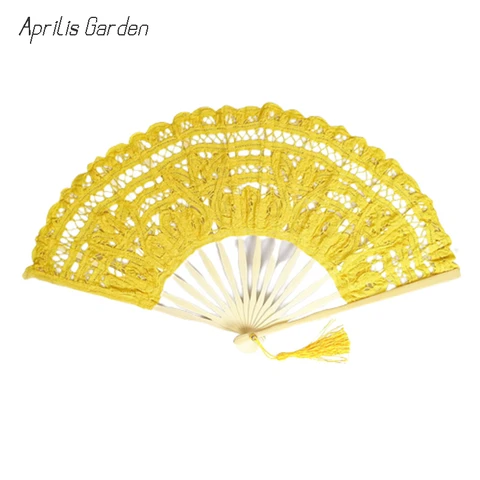 Европейские кружевные веера из бамбука