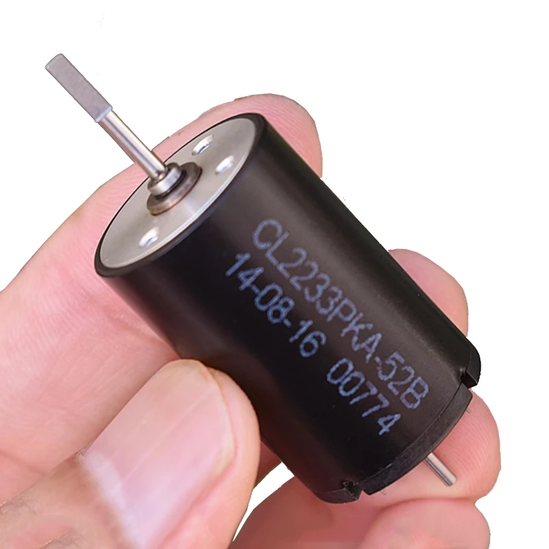 

CL2233 мини 22 мм * 33 мм Большой Бессердечный двигатель 5-полюсный ротор большой крутящий момент DC 24 В 36 в 60 в двойной вал сильный NdFeB магнитный микромотор