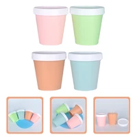 4pcs soup cups with lids freezer storage tubs yogurt bowls to go ice cream cups with lids ice cream bowls
