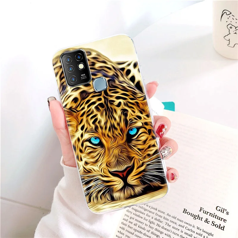 phone case for infinix hot 9 play case soft tpu silicon cover infinix note 8 7 hot 10 8 coque shockproof back funda cute bumper free global shipping