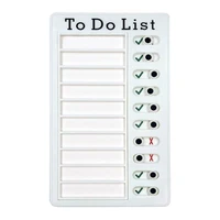 memo plastic board memo checklist to do list pad chore chart reusable checklist for rv cars home classroom 2pcs blank card