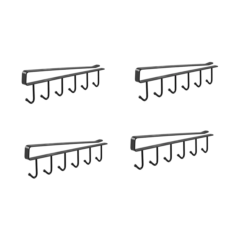 

Hot SV-Sticky Cup Holder Hanger Under The Cabinet-Mug Hooks Under The Shelf