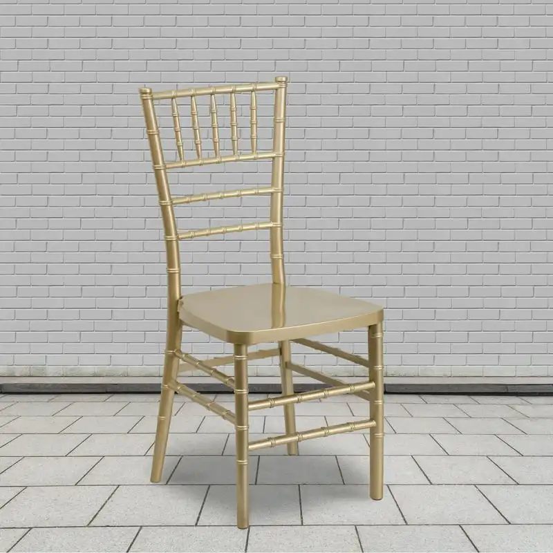 

Pack HERCULES PREMIUM Series Gold Resin Stacking Chiavari Chair