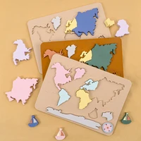 infant enlightenment 3d puzzle toy indoor game crawling mat educational toy food grade silicone material world map baby shower