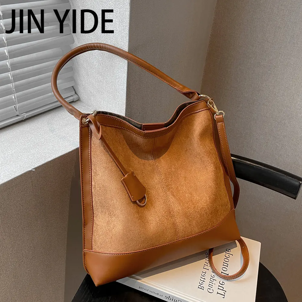 Купи Winter Suede Bucket Crossbody Shoulder Bags For Women New 2023 Trend Luxury Designer Large Capacity Shopper Tote Ladies Handbags за 1,050 рублей в магазине AliExpress