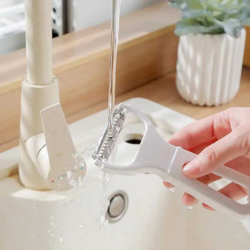 

Thickness Uniform Fruit And Vegetable Shredder Sharp Blade Saving Space Wire Cutter Labor-saving Household Hanging Peeler