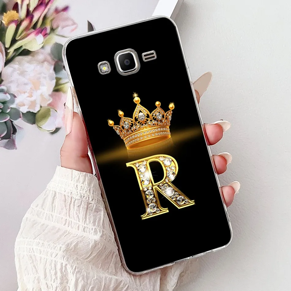 Фото Чехол для Samsung Galaxy J2 Prime/J2 Ace/Grand Prime G530 G531H G532F Fashion Crown Letter Мягкие силиконовые чехлы из ТПУ для телефонов №1