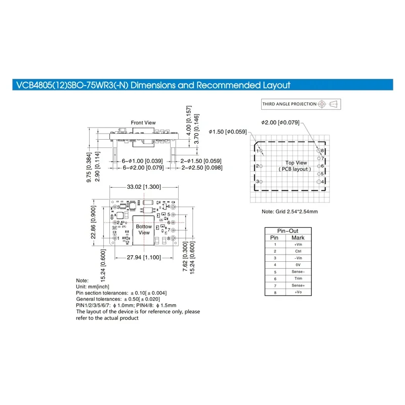 Блок питания постоянного тока с 48 В до 5 в 12 понижающий модуль 75 Вт изолированный