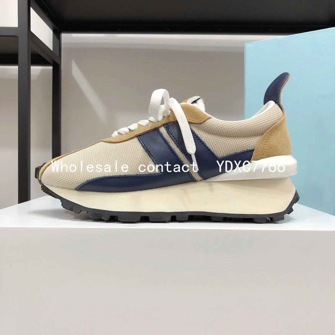 New couple leisure sports shoes women's 2022 spring and summer thick bottom increased Korean lace up gym running shoes