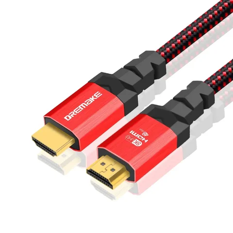 Кабель HDMI 2,1 для передачи данных 8K60Hz для компьютера ТВ проекционный шнур для подключения PS5 Плетеный Чистая медь HD Hdmi кабель