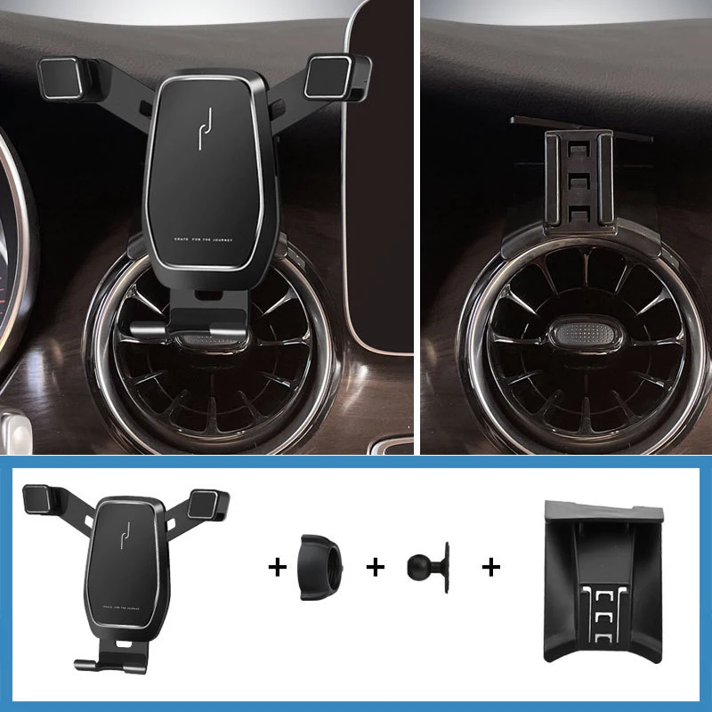 

Для Mercedes Benz V Class W447 2015-2022 Автомобильный держатель мобильного телефона Крепление вентиляционного отверстия Гравитационный кронштейн Подставка Автомодифицированные аксессуары