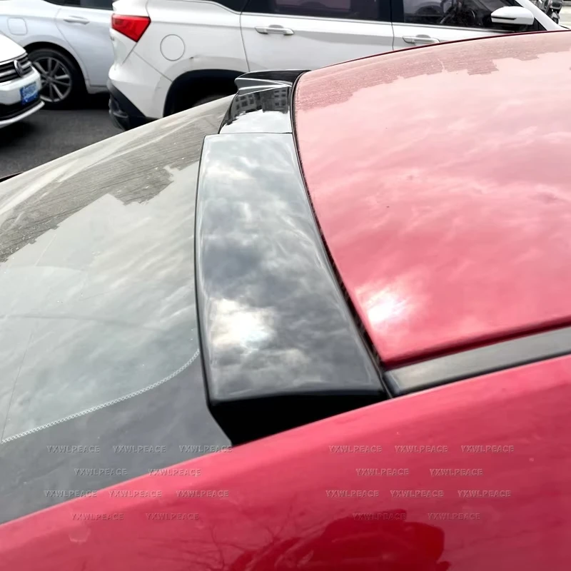 Для Mazda 3 Axela Sedan 202021 22 2023 ABS карбоновый вид/глянцевый черный спойлер на крышу